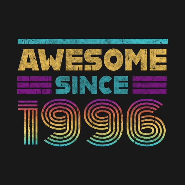 Awesome since 1996 Vintage Retro Birthday Gifts by Foxxy Merch