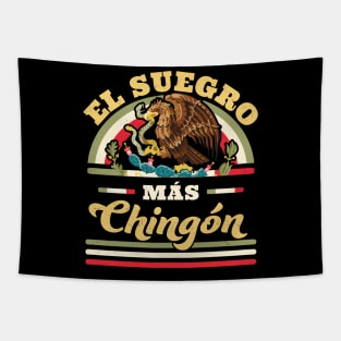 El Suegro Mas Chingon Mexican Flag Cool Father In Law Tapestry