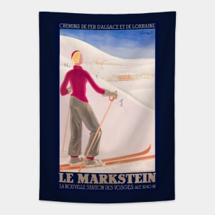 Le Markstein France Vintage Poster 1930 Tapestry