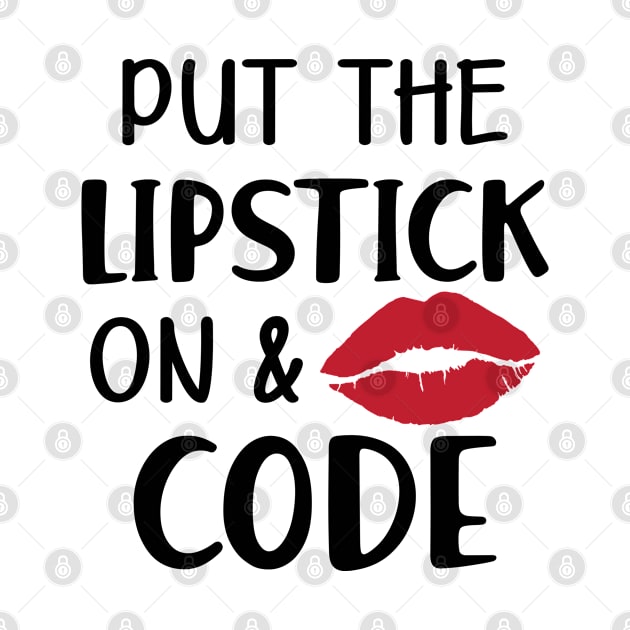 Coder - Put the lipstick on and code by KC Happy Shop