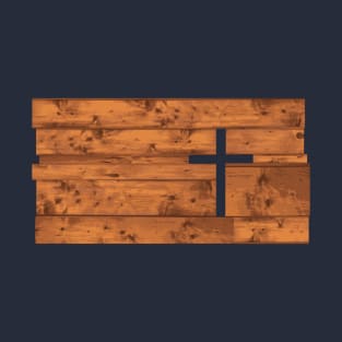 The Cross - Inspired Wooden Design T-Shirt