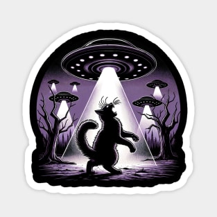 Funny Cat Being Abducted By Aliens Magnet