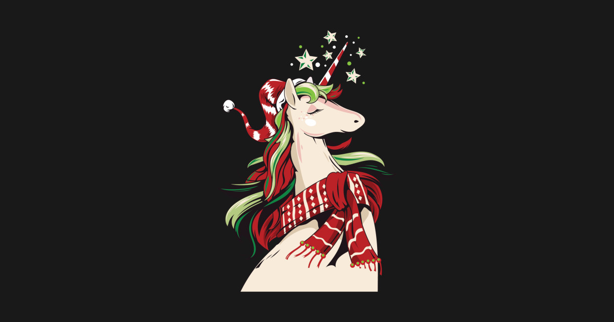 Download Christmas Unicorns Winter Scarf - Magical Creatures ...