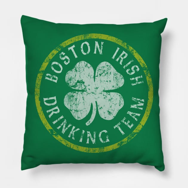 Boston Irish Drinking Team St Patrick's Day Pillow by E