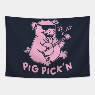 pig picking banjo Tapestry