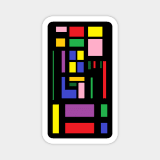 Blocked Colors Magnet