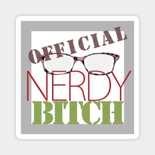 Official Nerdy Bitch Logo Magnet