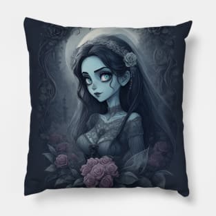 Corpse Bride Art Pillow