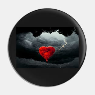 Broken Heart in the Clouds /  Broken Hearts Unwind Designs Pin