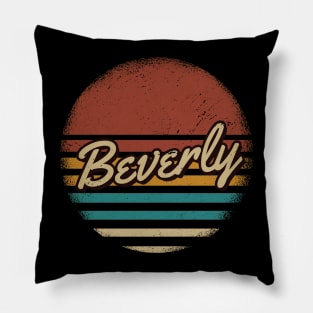 Beverly Vintage Text Pillow