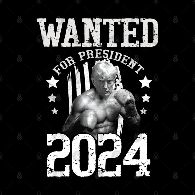 Trump 2024 Wanted For President by Folke Fan Cv