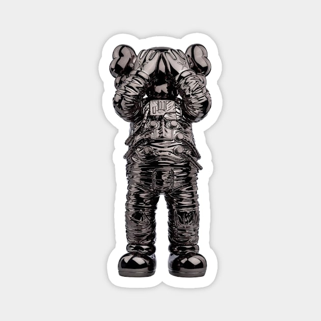 Black Fine Art Toy by Kaws Magnet by masihtitikterluka