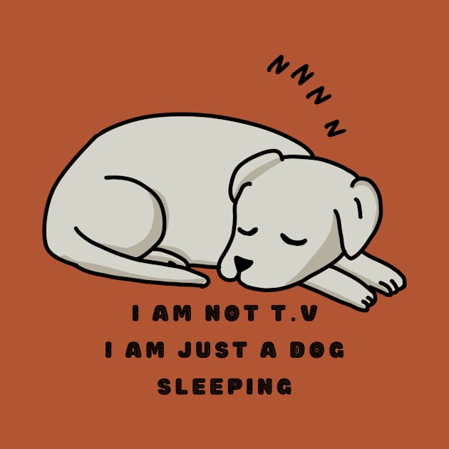 Dog sleeping T-shirt by Threesixty-pets