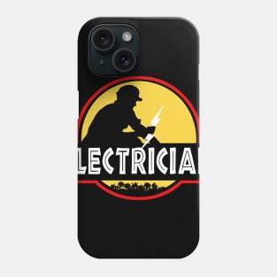 Electrician Jurassic Park Logo Parody Phone Case