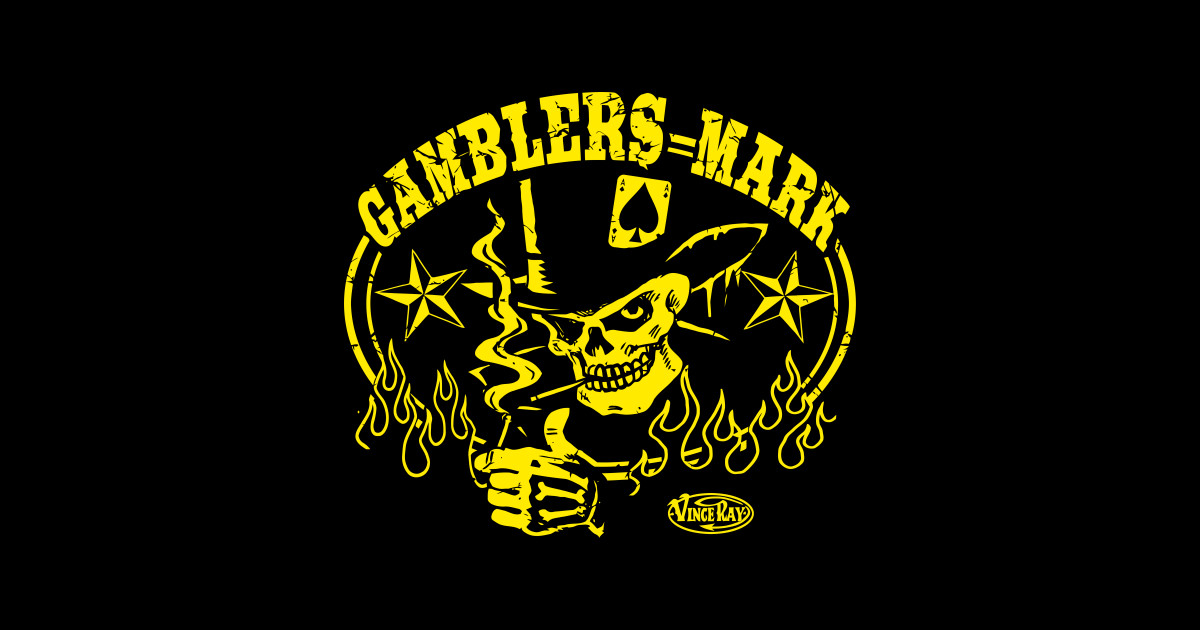 Gamblers Mark Gambler Sticker TeePublic