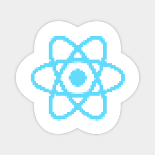 Pixel React JS logo Magnet