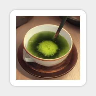 Matcha Vintage Cup Green Tea Japan Magnet