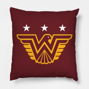 Washington 'Red Hawks' Football Fan T-Shirt: Soar High with Your Team Spirit in Bold Hawk Style! Pillow