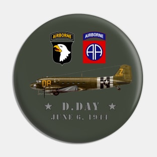 USA Paratroopers D-Day WWII Normandy 82nd 101nd Airborne Pin