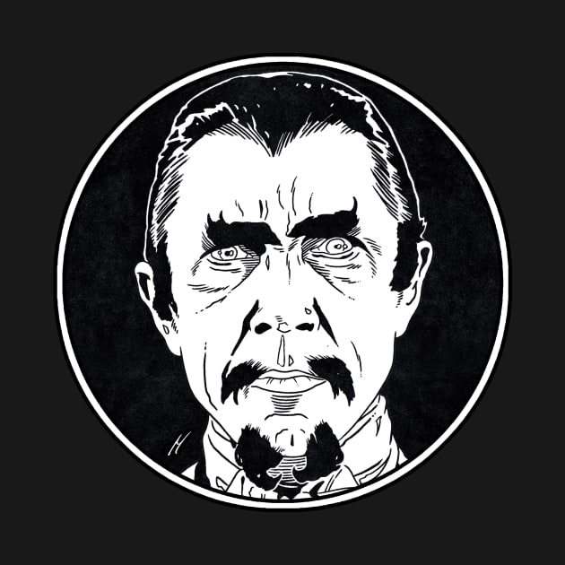 MURDER LEGENDRE - White Zombie (Circle Black and White) by Famous Weirdos