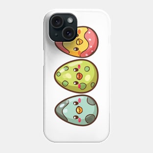 3 cute easter eggs happy easter Phone Case