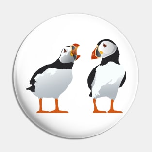 Shouty Puffin Pin