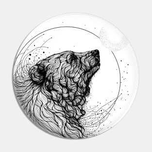 Bear Portrait Pin