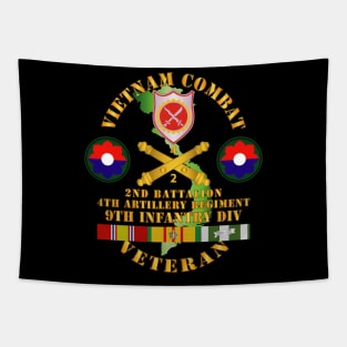 Vietnam Combat Veteran w 2nd Bn 4th Artillery - 9th ID Tapestry