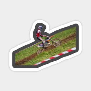 motocross enduro on the hill Magnet