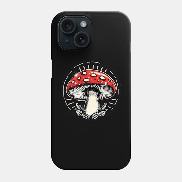 Amanita Muscaria Mushroom Phone Case by Viking shop