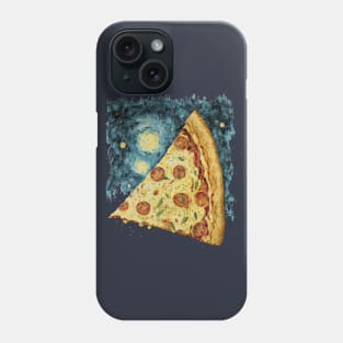 Pizza, Starry Night in Van Gogh style Phone Case