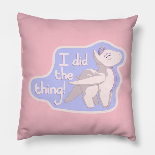 I did the thing! Cream Dragon Pillow by Anathar