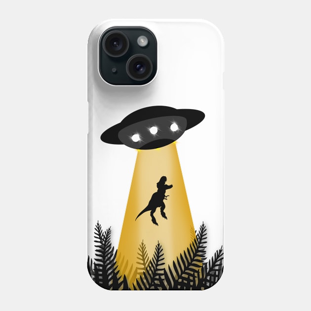 T-Rex Abduction Phone Case by Studio Lockhart