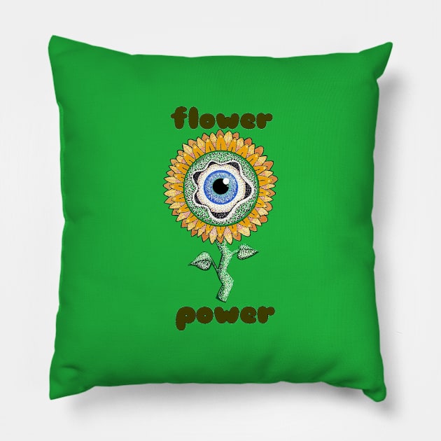 Flower Power Pillow by Zenferren