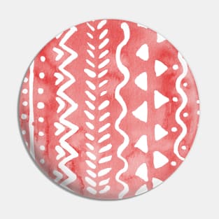 Loose boho chic pattern - red Pin