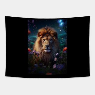 Eden Garden Lion Tapestry