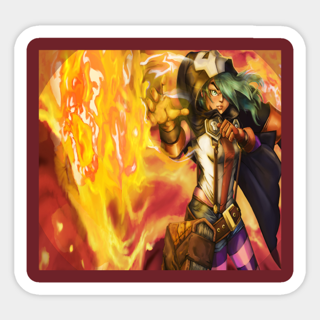 Fire Witch Etna - Anime And Manga - Sticker | TeePublic Fire Witch Etna - Anime And Manga - Sticker | TeePublic