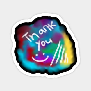 Typography "Thank You" Magnet