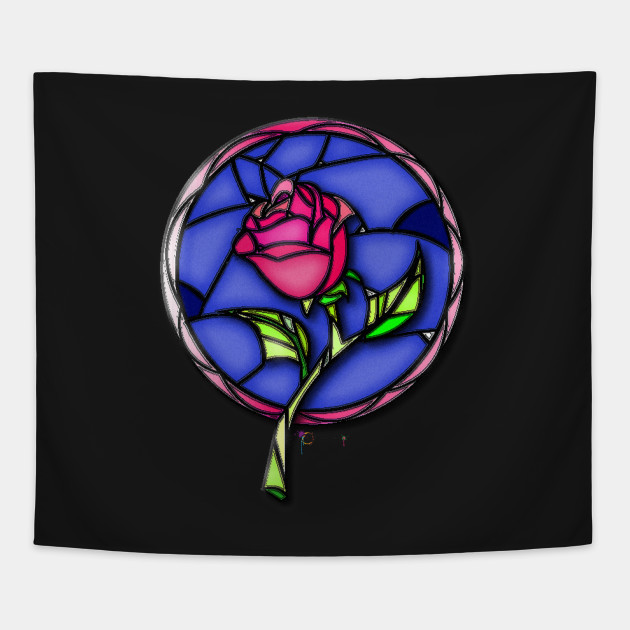 Enchanted Rose Beauty And The Beast Tapestry Teepublic