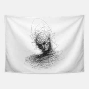 Scribble Art Out of sight Tapestry