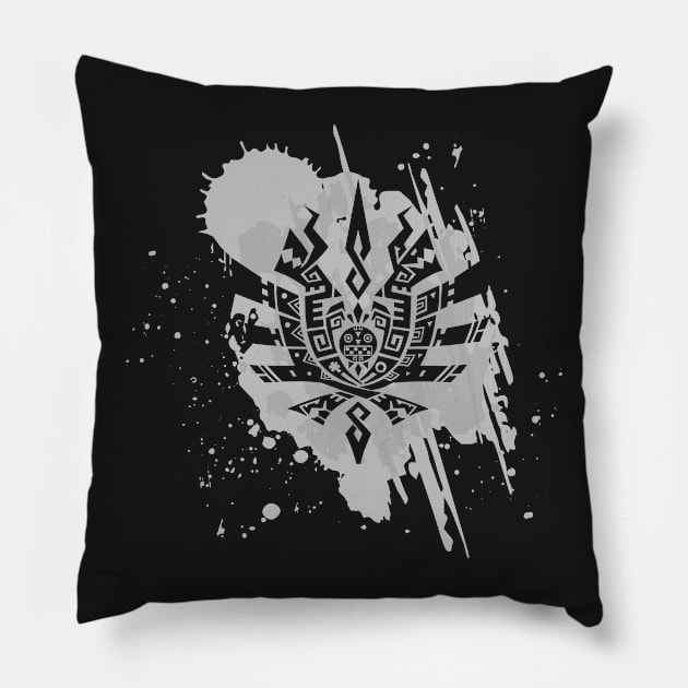 MH4U - WHITE Pillow by MinosArt