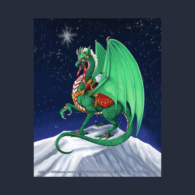 The Christmas Dragon delivers! by SillWill Studios