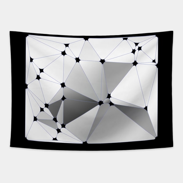 Abstract triangles rounded Tapestry by ngmx