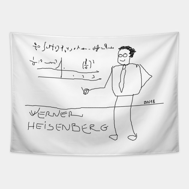 Werner Heisenberg by BN18 Tapestry by JD by BN18 