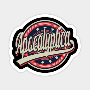 Graphic Aesthetic Apocalyptica Proud Name Circle Vintage Art Magnet