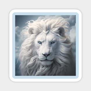 white lion Tees Magnet