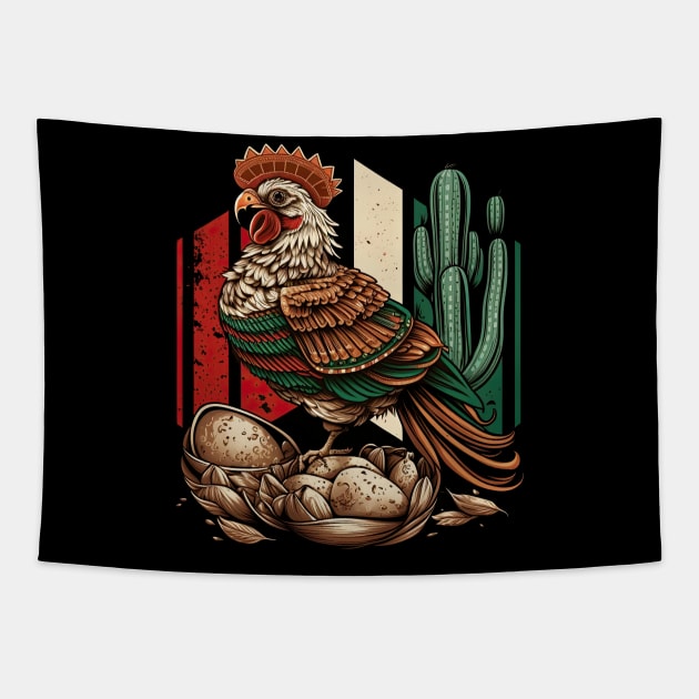 5th of May Chicken Tapestry by JayD World