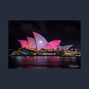 Sydney Opera House during the Vivid Festival. T-Shirt