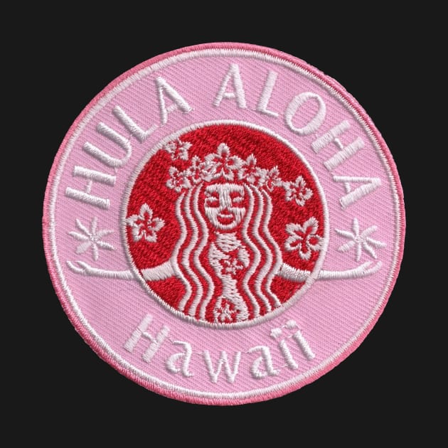 Hula Aloha Hawaii Patch by HaleiwaNorthShoreSign