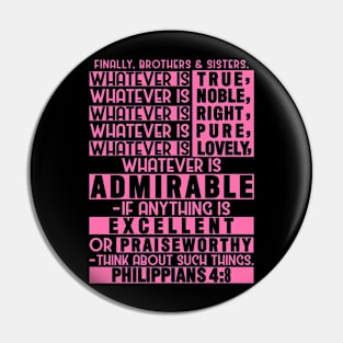 Philippians 4:8 Pin